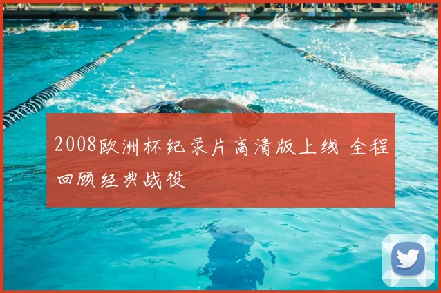 2008欧洲杯纪录片高清版上线 全程回顾经典战役