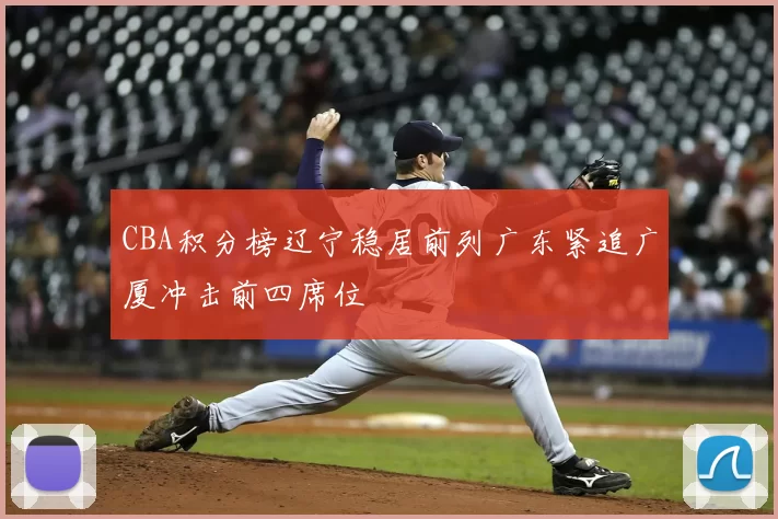 CBA积分榜辽宁稳居前列广东紧追广厦冲击前四席位