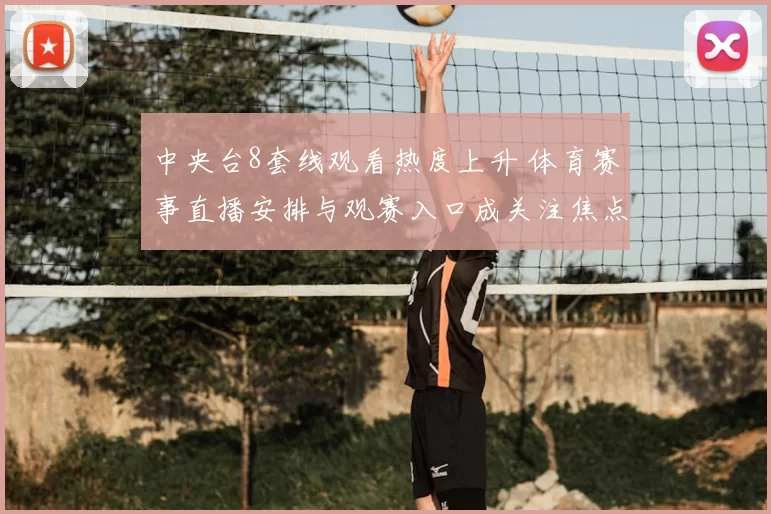 中央台8套线观看热度上升 体育赛事直播安排与观赛入口成关注焦点