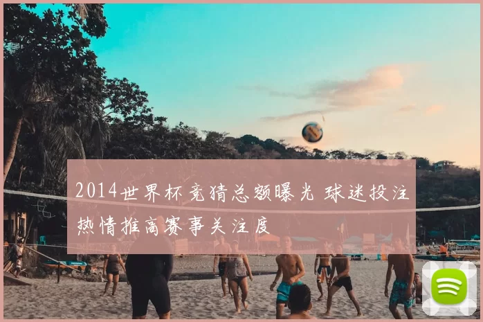 2014世界杯竞猜总额曝光 球迷投注热情推高赛事关注度