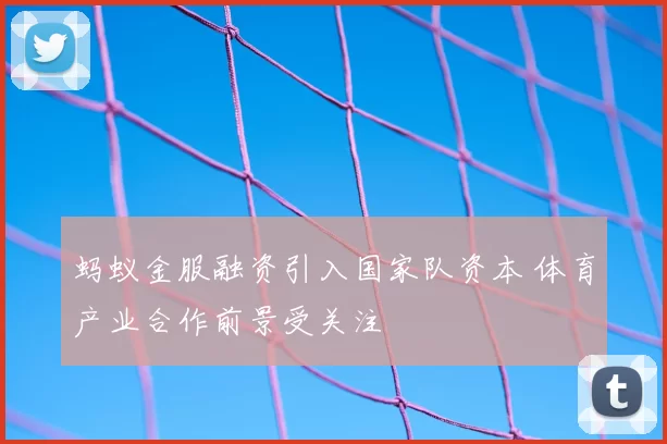 蚂蚁金服融资引入国家队资本 体育产业合作前景受关注